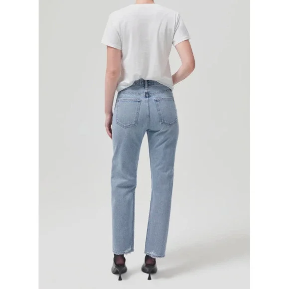 AGOLDE 90'S PINCH WAIST HIGH RISE STRAIGHT IN SOUNDWAVE 25 - Picture 2 of 6